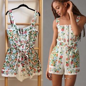 Farm Rio Tropical Romance Romper